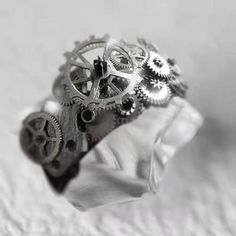 Ring Size: 8, Main Stone Color: Silver Hip Hop Mode, Steampunk Party, King Horse, Steampunk Rings, Ring Man, Hand Accessories, Technology Accessories, Retro Ring, Metal Fashion