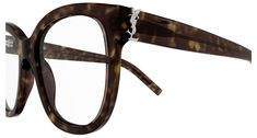 A FULL ACETATE OVERSIZED SHAPE. THE STYLE IS CHARACTERIZED BY THE ICONIC YSL MONOGRAM LOGO POSITIONED ON THE HINGE OF THE TEMPLES. Fashion Eyewear, Square Glasses, Rive Gauche, Eyewear Fashion, Monogram Logo, Prescription Lenses, Color Coding, Yves Saint Laurent, Saint Laurent