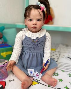 Reborn Toddler Girl, Bb Reborn, Lifelike Dolls, Reborn Toddler, Reborn Dolls, Reborn Babies, Antique Dolls