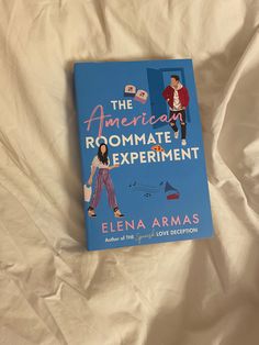 the american roommateate experiment by ellena armadas is laying on a white sheet