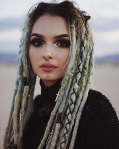 Egirl Hair Styles, Zhavia Ward, Crush Quote, Blonde Dreadlocks, Dreads Styles