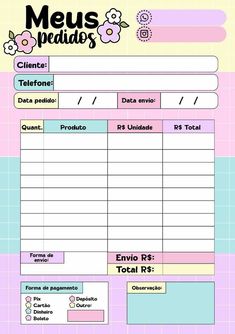 a pink and blue checklist with flowers on the front, and an image of a flower