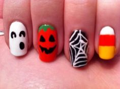 Nail Art Spider, Foot Nail Art, Halloween Nail Art Tutorial, Halloween Nail Art Easy, Foot Nail