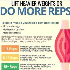 a poster with instructions on how to do more reps