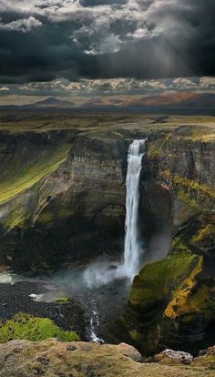 an image of a waterfall in the middle of nowhere