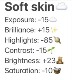 a poster with the words soft skin and other things to see on it's back