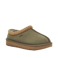 Women's Ugg Tasman Slipper in Burnt Olive Braid Embroidery, Ugg Tasman Slippers, Shearling Slippers, Ugg Tasman, With Boyfriend, Suede Slippers, Ugg Slippers, Classic Boots, Sunglasses Sale