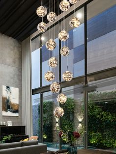 bubble ball chandelier Giant Bubble Chandelier, Led Globe Chandelier, Hanging Lights Foyer, Chandelier With Crystal Balls, Unique Globe Chandelier, Large Glass Globe Chandelier, Space Chandelier Foyer, Kumbh Glass Chandeliers, Entryway Glass Chandelier