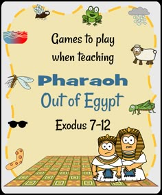 the pharaoh and his wife are playing with each other