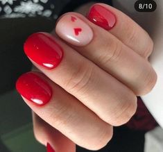 March Nails Ideas, Manicure Short, Nail French, Vday Nails, March Nails, Valentine Nail Art, Square Nail Designs, Shaped Nails