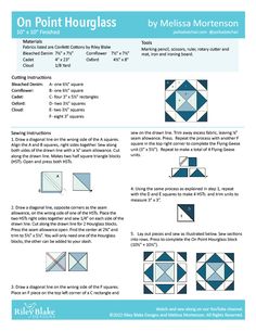 the instructions for how to make an origami quilt