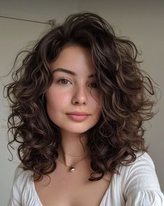 Inverted Bob Curly Hair Shoulder Length, Curly 2c Haircuts, Short Hairstyles For Curly Hair Women, Curly Mid Hairstyles, Short Curly Haircuts 2c, Cold Perm Short Hair, Natural Curly Long Bob, Modern Perm Short Hair, 2024 Wavy Hair Trends For Women