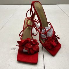 Fashion Nova Red Charlotte Wrap Up Heels Women's Size 8.5 New New Condition See All Pics Ls289/23shoesb23kh27 Red Round Toe Heels For Spring, Spring Red Round Toe Heels, Red Lace-up Heels For Summer, Spring Closed Toe Heels With Red Sole, Red Lace-up Sandals For Spring, Spring Synthetic Heels With Red Sole, Red Lace-up Heels For Spring, Red Pointed Toe Heels For Spring, Spring Red Pointed Toe Heels