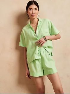 Women's Loungewear, Underwear & Intimates | Banana Republic Pajama Short Set, Pajama Short, Women's Loungewear, Linen Pajamas, Short Set, Short Pajama Set, Pajama Top, Pajama Shorts, Womens Loungewear