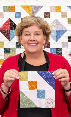 Watch this Easy Charm Pack Diamond Chain Quilt Tutorial! Jenny demonstrates how to make a quick and easy Diamond Chain quilt using 5-inch squares of precut fabric (charm packs). Half Square Triangle And Four Patch Quilts, Diamond Chain Quilt Pattern, Quilts With 2.5 Inch Squares, Diamond Patch Quilt Pattern Free, Quilt Patterns Using Squares, Quilts Using 5 Inch Squares, Jewel Box Quilt Pattern Free, 2.5 Inch Square Quilt Patterns, 5 Inch Square Quilt Patterns