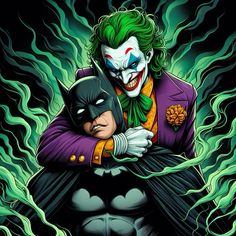 the joker and his son hugging each other