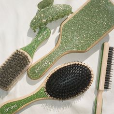 Enhance your on-the-go hairstyles with the Mini Boar Bristle Brush in Virgo. Bore Bristle Hair Brush, Boar Bristle Hair Brush, Emi Jay, Boar Bristle Brush, Custom Gift Cards, Bamboo Brush, Natural Hair Oils, Flat Hair, Styling Brush