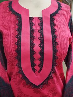 Thoughts Design, Neck Design With Lace, Sewing Tiktok, Sewing Methods, Stitching Classes, Kurti Sleeves, Kurti Sleeves Design, Dress Design Patterns