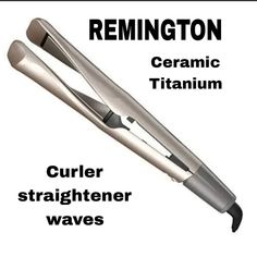 Remington Pro 1" Multi-Styler With Twist & Curl Technology Straighten Or Curl Using Just One Tool! The Remington Pro 1" Multi-Styler With Twist & Curl Technology Features Unique Twisted Plates That Guide Hair To Set Bouncy Curls, Beach Waves, Or Straight Styles. The New And Improved Smooth Glide Design Delivers A Smooth Glide As You Style. It’s Perfect For Color Treated Hair Thanks To The Heat Control Sensor, Which Prevents Overheating For Less Damage And Color Fading*. The Ceramic Titanium Plat Remington Straightener, Wave Curling Iron, Straightener Waves, Curling Flat Iron, Hair Curling Tools, Waves With Curling Iron, Curling Straight Hair, Twist Curls, Curling Tools