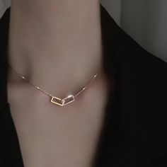 Girls Choker, Double Necklace, Square Necklace, Cubic Zirconia Necklace, Party Necklace, Luxury Necklace, Neck Chain, Geometric Necklace, Chain Choker Necklace