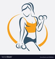 Women Fitness Logo, Gym Vector, Healthy Logo, Logo Fitness, Logo Club, Gym Wallpaper