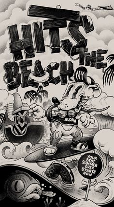 an advertisement for the new york times featuring cartoon characters