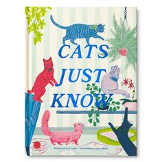 a book with cats just know written on it