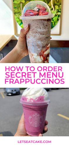 how to order the secret menu at frappuccino's