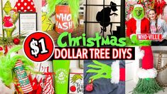 christmas dollar tree diys are on display