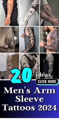 men's arm sleeve tattoos are the most popular tattoo styles for men in 2014