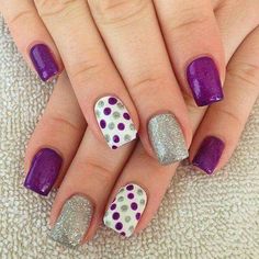 Polka Dot Nail Designs, Dot Nail Designs, Dot Nail Art, Nail Polish Designs, Ideas Pictures