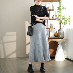 Womens Long Skirt, Tassel Skirt, Long Skirts For Women, Autumn Casual, Long Skirts, Midi Skirts, Linen Skirt, Women Skirts Midi, Linen Clothes