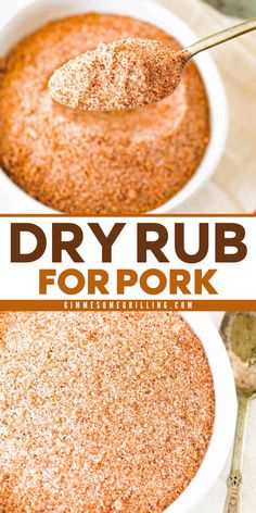 This dry rub for pork is the best! Try it on your Christmas dinner recipe or quick weeknight dinners. It is easy to make. The combination of seasonings is delicious. It is the best pork rub recipe. Save this for later! Pork Rub Seasoning, Pork Chop Rub, Pulled Pork Seasoning, Pork Rub Recipe, Pulled Pork Rub, Pork Dry Rubs, Rub Seasoning, Pork Spices, Pork Chop Seasoning