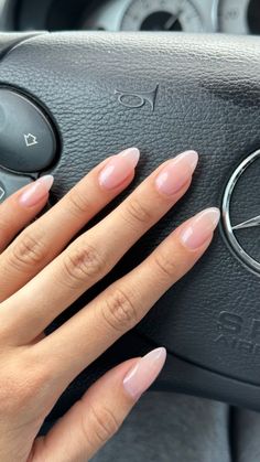 Plain Nails, Her Nails, Casual Nails, Almond Acrylic Nails, Oval Nails, Neutral Nails, Nature Tattoos, Short Acrylic Nails, Cute Acrylic Nails