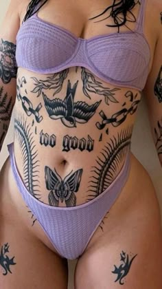 Women Stomach Tattoos, Sleeve Tattoos Floral, Snowman Tattoo, Cyberciligism Tattoo, Tattoo Ladies, Lower Belly Tattoos, Abdomen Tattoo, Lower Stomach Tattoos, Tattoos Floral