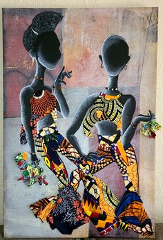 two black women in african style clothing