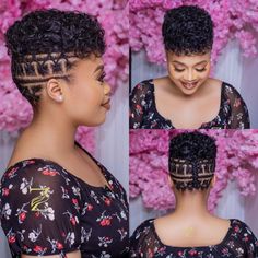 Natural Hair Bun Styles, Natural Hair Short Cuts, Braided Hairdo