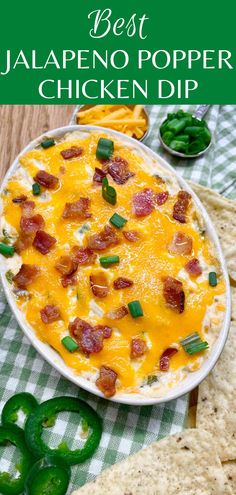 the best jalapeno popper chicken dip recipe