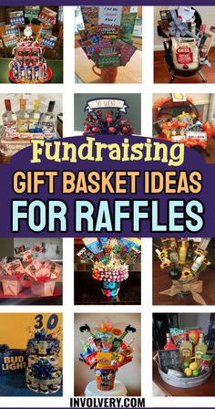 Fundraising Gift Basket Ideas For Raffles Candy Raffle Basket Ideas, Dollar Tree Raffle Basket Ideas, Silent Auction Basket Ideas Unique, Basket Fundraiser Ideas, Donation Basket Ideas Fundraising, Chinese Auction Ideas, Baskets For Raffles Fundraisers, Gift Basket Ideas For Raffles, School Auction Baskets