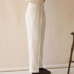 Faites l'expérience d'un style élégant et du confort avec notre pantalon Paris taille haute. Sa coupe flatteuse met en valeur vos courbes et s'accorde avec toutes vos tenues. Rehaussez votre garde-robe avec ce pantalon sophistiqué, parfait pour toutes les occasions.

Matière : viscose 30%, polyester 70%.
Style : Décontracté/Smart Casual/Elégant
Sexe : Homme
Avantages : Confortable
Motif : Solide

Taille recommandée en fonction du poids :
Taille 44 (50kg -60kg)
Taille 46 (60kg - 70kg)
Taille 48 ( Timeless Semi-formal Wide Leg Bottoms, Timeless Tailored Wide Leg Pants, Timeless Wide Leg Tailored Pants, Semi-formal Beige Trousers, Elegant Beige Tailored Pants, Chic Cotton Bottoms For Business Casual, Chic Wide Leg Tailored Dress Pants, Timeless Trousers For Fall, Chic Spring Pants