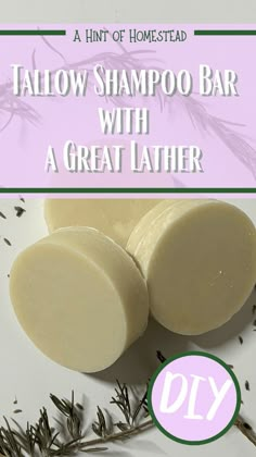 Want to learn to make a tallow shampoo bar? They follow the same basic cold process method of soap-making as my Tallow Soap Tutorial. The one big difference in this recipe is that it includes castor oil in the mix. Castor oil provides the shampooy (yes, I think I made that up) lather we all know and love. This tallow shampoo bar is a great second soap recipe for the beginner soap-maker. Recipe For Shampoo Bars, Goat Milk Tallow Soap, Beef Tallow Shampoo Bar, Beef Tallow Hair Conditioner, Shampoo Soap Bar Recipe, Shave Bar Recipe, Cold Process Tallow Soap Recipe, Liquid Tallow Soap Recipe, How To Make Tallow Soap