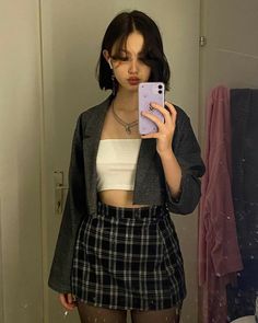 A Skirt, 영감을 주는 캐릭터, Edgy Outfits, Aesthetic Outfits, Outfits Aesthetic, Aesthetic Fashion