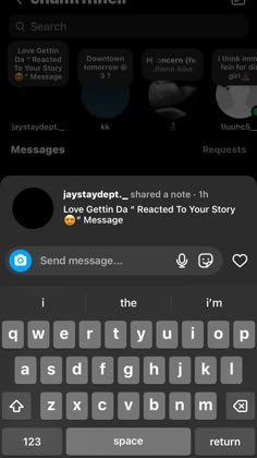 the text message is being displayed on an iphone's keyboard, and it appears to be in conversation with someone else