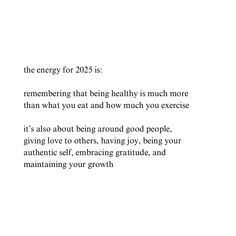 the energy for 205 is remember that being healthy is much more than what you eat and how much you exercise it's also about being around good people