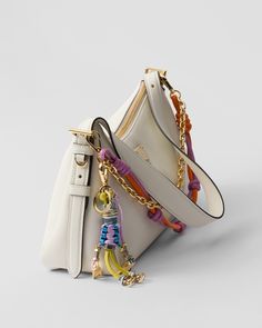 Find PRADA Robot Bag Charm on Editorialist. With snap hook and ring Enameled metal triangle logo Re Edition Prada, Jeweled Bag, Luggage Bags Travel, Handmade Things, String Bag, Large Wallet, Bag Charms, Triangle Logo, Messenger Bag Backpack