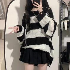 ❤Crash Border Loose Knit Sweater❤




Unit (cm)
 S.
 Length 68 Bust 130 Shoulder width 52 Sleeve length 50
 M.
 Length 69 Bust 134 Shoulder Width 53 Sleeve Length 51
 L.
 Length 70 Bust 138 Shoulder width 54 Sleeve length 52 Striped Sweaters, Egirl Style, Sweaters Women, Loose Knit Sweaters, Y2k Pink, Really Cute Outfits, Harajuku Fashion, Stage Outfits, Casual Style Outfits