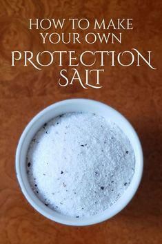 Protection Salt, Magia Das Ervas, Kitchen Witchery, Magick Spells, Witchcraft For Beginners, Herbal Magic, Witch Spell, Protection Spells, Spells Witchcraft