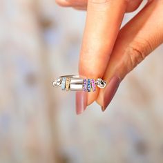 Fidget Rings Jewelry, Toy Making, Ring Trends, Fidget Rings, Evil Eye Ring, Moissanite Wedding Rings, Fidget Toy, Spinner Ring, Jewelry Lookbook