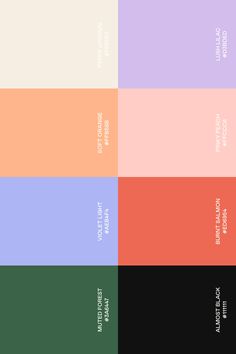 an image of the color palettes in different colors