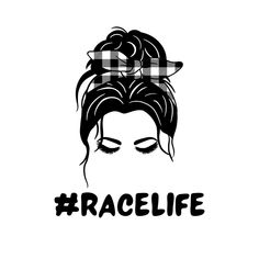 a woman's face with the words grace life in black and white on it